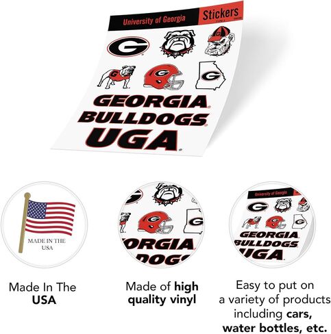 Desert Cactus University of Georgia Bulldogs UGA Dawgs Stickers Vinyl Decals Laptop Water Bottle Car Scrapbook (Type 2 C) in Saudi Arabia