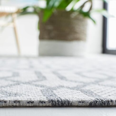 MARTHA STEWART x SAFAVIEH 2' x 8' Blue/Grey MSR421M Flatweave Cotton Entryway Foyer Living Room Bedroom Kitchen Runner Rug in Saudi Arabia