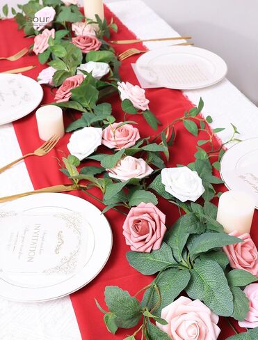 25pcs Artificial Flower，Real Looking Foam Roses w/Stem for DIY Wedding Bouquets Centerpieces Bridal Shower Party Decor-Shades of Navy Blue in Saudi Arabia