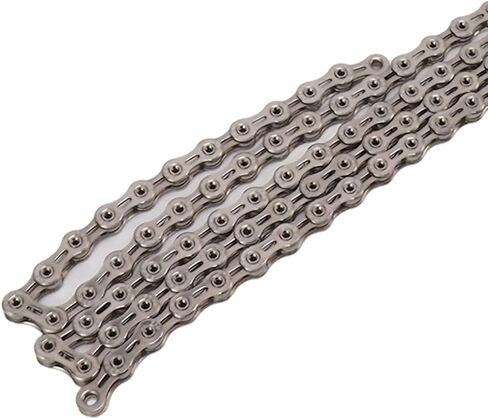 10 Speed Chain,Full Hollow Lightweight Mountain Road Bike Chain Alloy Steel Cycling Riding Bike Chain Replacement (Silver) in Saudi Arabia