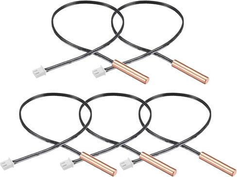 NTC Thermistor Probe 50K 1.3ft Waterproof Copper Temp Sensor Probe, [for Digital Temperature Transmitter] - 5pcs in Saudi Arabia