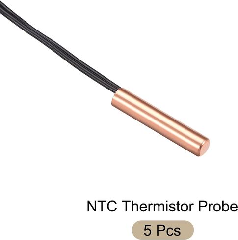 NTC Thermistor Probe 50K 1.3ft Waterproof Copper Temp Sensor Probe, [for Digital Temperature Transmitter] - 5pcs in Saudi Arabia