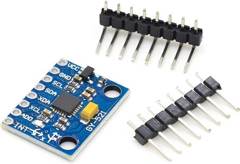 4pcs GY-521 MPU-6050 3 Axis Accelerometer Gyroscope Module 6 DOF 6-axis Accelerometer Gyroscope Sensor Module for Arduino 16 Bit AD Converter Data Output IIC I2C in Saudi Arabia