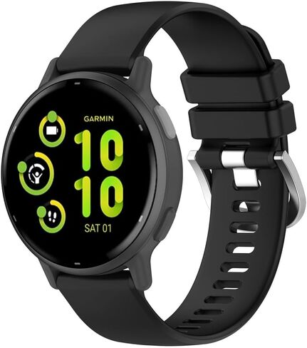 Bands for Garmin Vivoactive 5/Garmin Active 5, 20mm Watch Strap Sport Wristband Soft Silicone Replacement Band Compatible with Garmin Venu/Venu sq/Venu sq2/Venu 2 plus in Saudi Arabia