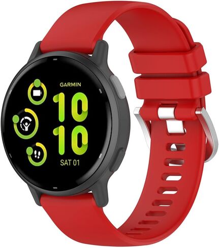 Bands for Garmin Vivoactive 5/Garmin Active 5, 20mm Watch Strap Sport Wristband Soft Silicone Replacement Band Compatible with Garmin Venu/Venu sq/Venu sq2/Venu 2 plus in Saudi Arabia