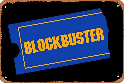 Metal Sign - Blockbuster Tin Poster 12 X 8 Inches in Saudi Arabia