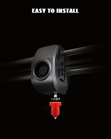 جوارب بغطاء من السيليكون من Hotend تناسب طابعة Creality K1/K1 Max/Ender 3 V3 SE/CR10 SE FDM ثلاثية الأبعاد، 3 أسود 3 أحمر in Kuwait