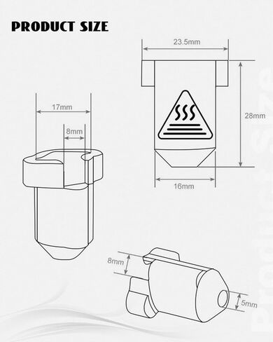 جوارب بغطاء من السيليكون من Hotend تناسب طابعة Creality K1/K1 Max/Ender 3 V3 SE/CR10 SE FDM ثلاثية الأبعاد، 3 أسود 3 أحمر in Kuwait