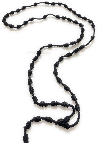 Santa Muerte thread rosary. Rosario de hilo de la Santa Muerte. (Black) in Kuwait
