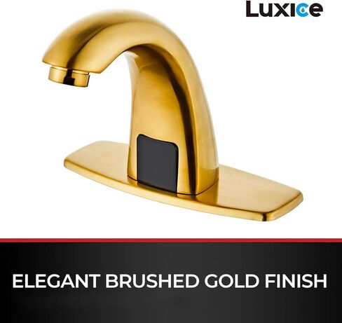 صنبور حوض الحمام بدون لمس - صنبور مستشعر الحركة التلقائي - يعمل بالبطارية للمرحاض التجاري، كروم in Kuwait