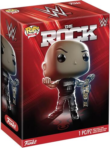 Funko Pop! Boxed Tee: WWE - The Rock with Belt - M in Saudi Arabia