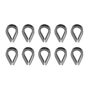 US STAINLESS 10 pieces Stainless Steel 316 8mm Rope Thimbles Marine Grade for rope size 5/16"