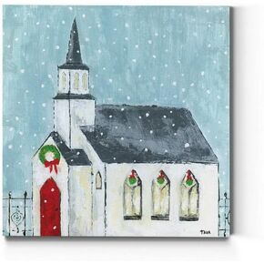 Renditions Gallery Christmas, Canvas Wall Art, Holiday Décor, Angel, Bells, Christmas Tree, Ginger Bread, Egg Nog, Snow Man, Santa, Reindeer -Auto Christmas -10X10