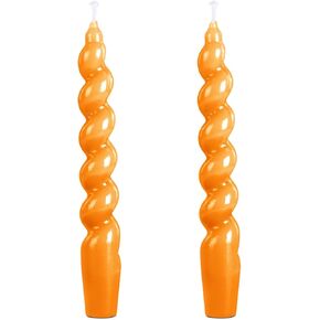 Spiral Taper Candle H7.8inch,Set of 2 Tapered Candles, Smokeless,Long Candle,Conical Stick Candles, Home Dinner, Party, Wedding, Halloween, Christmas (2, red, 2pc20cm) in Saudi Arabia