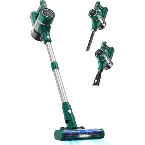 WIE Cordless Vacuum Clearner Rechargable for Carpet Pet Hair, Handheld Wireless Clearner Brushless Motor, Multi-Tangle Brush