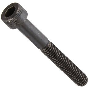 Black Oxide Alloy Steel Socket Head Cap Screw, Hex Socket Drive, M6-1 Thread Size, 45 mm Length, Partially Threaded, US Made (Pack of 100)