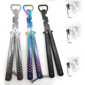 Beautiful Bottle Opener,Bottle Opener,Heavy Stainless Steel Folding Exercise Bottle Opener(3 Pcs)