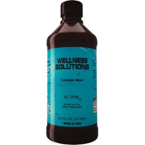 Colloidal Silver - Wellness Solutions - Vegan and Gluten Free -16 fl. oz