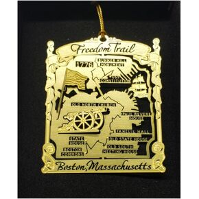 Boston Massachusetts Brass Ornament Freedom Trail