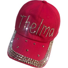 Popfizzy Rhinestone Baseball Cap for Women and Girls, Fun Bedazzled Hats, Cute Bling Denim and Diamond Hat, Sparkly Gifts