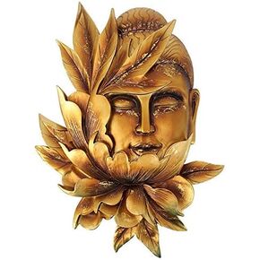 Design Toscano Enlightened Deities Wall Sculptures: Buddha, 12 Inch