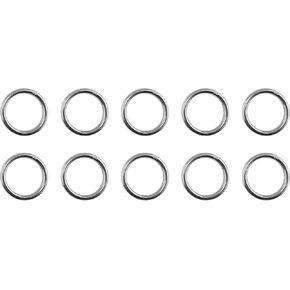 US Stainless 10 Pieces Stainless Steel 316 Round Ring Welded 5/32" x 1" (4mm x 25mm ID) Marine Grade