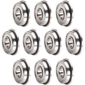 محمل كروي ذو حواف F695، 5 × 13 × 4 مم ABEC-5 عالي الدقة من الفولاذ الكرومي محمي ومحكم الغلق، محمل طابعة ثلاثية الأبعاد F695ZZ (اختيار من 10 قطع) in Kuwait