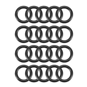 uxcell Nitrile Rubber O-Rings, 15mm OD 10.2mm ID 2.4mm Width, Metric Sealing Gasket, Pack of 20