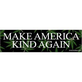 Make America Kind Again Bumper Sticker - [11'' x 3'']