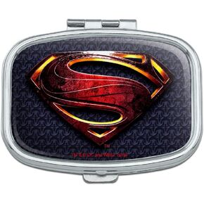 Justice League Movie Superman Logo Rectangle Pill Case Trinket Gift Box