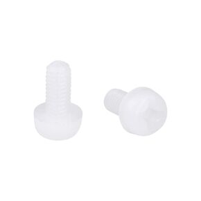 uxcell M3x20mm Threaded Nylon Phillips Cross Pan Head Machine Screws Bolts White 20Pcs