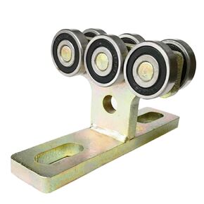 6 Wheel T Type Trolley Assembly Electric Hoist Easy Installation Roller Trolley Silent for use with 1-5/8" Wide and All 1-5/8" or Taller Strut Channel-1PACK