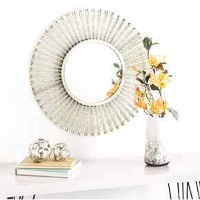 Safavieh Home Foster Silver Round 30.5-inch Decorative Accent Mirror