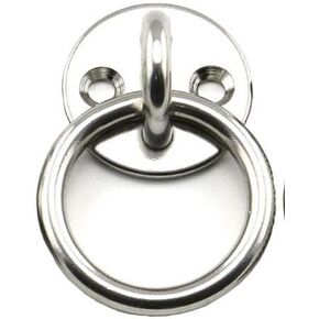 US Stainless Stainless Steel 316 Round Pad with Ring 5/16" 8mm Marine Grade