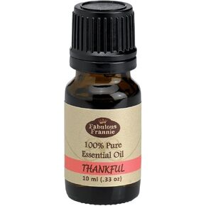 Fabulous Frannie Thankful 100% Pure, Undiluted Essential Oil Blend of Lime, Bergamot, Grapefruit, Cypress, Patchouli and Ylang Ylang 10ml (Pack of 1)
