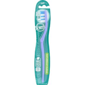 Tom's of Maine, Naturally Clean Toothbrush (Soft), Toothbrushes, Soft Toothbrush, 1-Pack