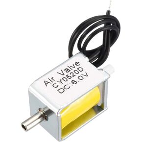 uxcell Miniature Solenoid Valve 2 Way Normally Opened DC6V 0.06A Air Solenoid Valve