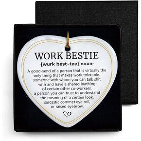People Who Make Things Better Wherever They Go, Ceramic Ornament Keepsake Sign, Heart Hanging Plaque Thank You Gifts for Mom, Teacher, Boss, Coworker, Friends Graduation Retirement Gift