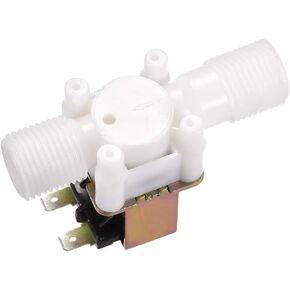 uxcell DC24V G1/2 Plastic Water Electric Solenoid Valve Normally Open N/O Pressure Water Inlet Flow Switch