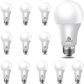 Energetic Lighting 12-Pack LED Light Bulbs 100 Watt Equivalent, Soft White 2700K, Non-Dimmable, 1500-1600 Lumens, 13.5W E26 LED Bulb, UL Listed