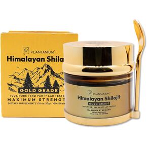 Pure Himalayan Shilajit Resin, High Potency for Men & Women,|100 Servings for Energy Boost & Immune Support, 85+ Trace Minerals, 78%+ Fulvic Acid. with Lab Test Report,500mg