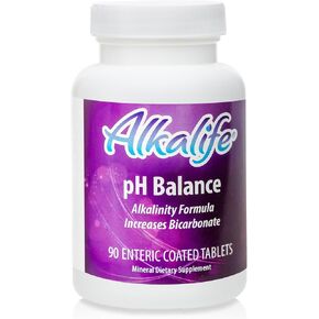 Alkalife pH Balance Tablets | The First Patented Tablets That Neutralize Acid & Balance pH for Immune Support, Peak Performance, Detox, Overall Wellness – 90 Tablets