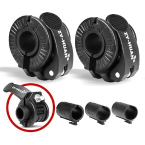 Pro Barbell Clips 1 inch Barbell Clamps 0.9-1.18inch Quick Release Weight Clips for Bars Multi-Size Adjustable Olympic Barbell Clamps