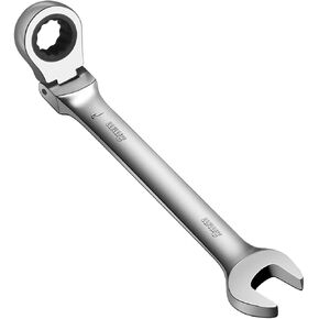 Ratchet Wrench, CR-V Forged 10mm Flex Head Ratcheting Wrench, Industrial Dual-use Design Wrench, Anti-slip Anti-bending Ratchet Tools