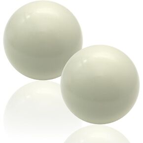 2 Pcs 57mm Pallino Ball Replacement for Bocce Ball Game and Boule Game,White Bocce Pallino Ball Replacement