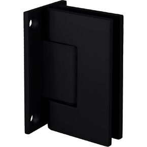 CRL GEN037MBL Matte Black Geneva 037 Series Wall Mount Full Back Plate Standard Hinge