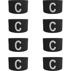 Captain Arm Bands 8 Pack Soccer Lacrosse Football Armbands Adjustable Adult Youth Captains Arms Color