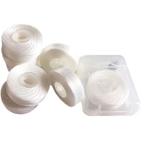 8Pcs/Pack Bamboo Charcoal Dental Flosser Mint Flavor Dental Floss Built-in Spool Flat Wire Replacement Core Dental Floss 50M Each(Comes with a Box for Easy Carrying) (Black)