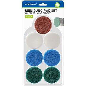 8 قطع من وسادات بديلة من LANMU متوافقة مع Dremel Versa PC10 وRuby Horsepower Power Scrubber، وسادة تنظيف فرك in Kuwait