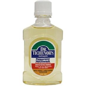 Dr.Tichenors Peppermint Mouthwash, 1 Count - 2oz Bottle (Toothache & Mouth Remedy)